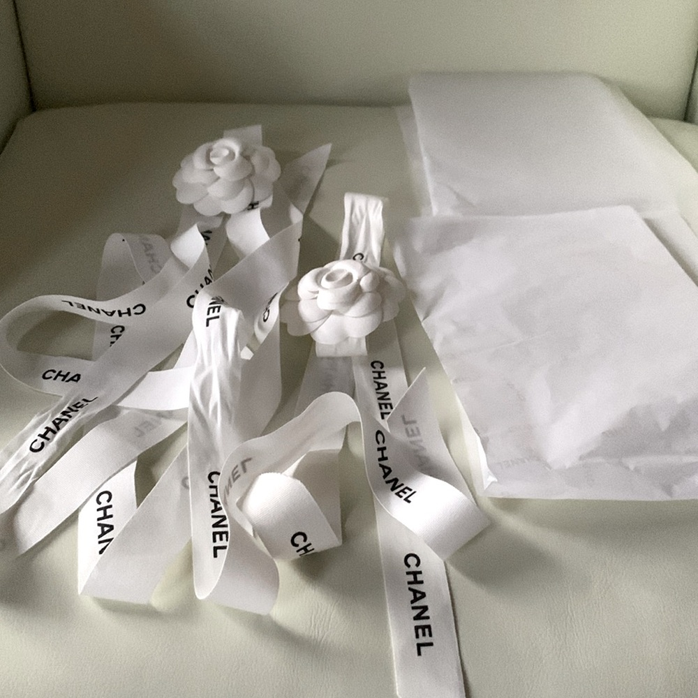 Chanel Camellia Flowers and Ribbons